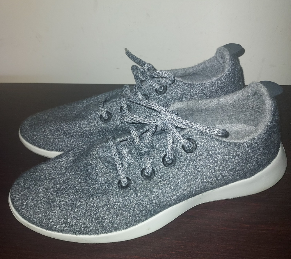 Allbirds Men's Sneakers 10M Wool Runners Lace Up Low Top Athletic Comfort Navy